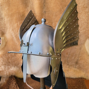 订购-捷克产 波兰翼骑兵头盔 中世纪骑士头盔szyszak 可穿戴包邮