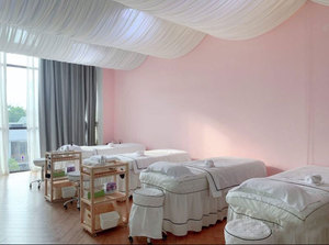 热销波浪帷幔吊顶纱装饰屋顶遮丑美容院美甲服装店铺家居卧室民宿