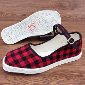 北京手工布鞋女一字带