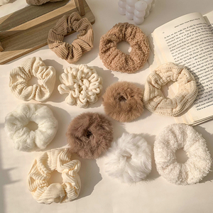 秋冬毛绒猪大肠发圈肥肠头绳2022年新款发饰橡皮筋女扎头发绳头饰