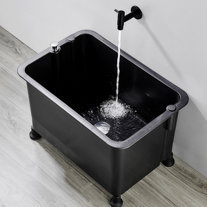 拖把池家用阳台加高墩布池移动拖布池卫生间洗拖把池地盆水槽大号