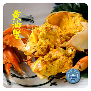 广东黄油蟹6两左右鲜活海鲜青蟹大螃