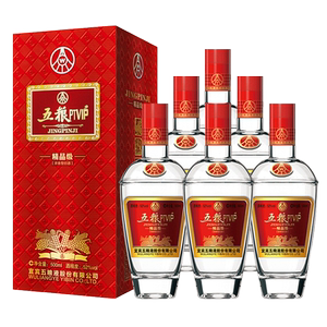 宜宾五粮液股份52度五粮ptvip精品级500ml*6瓶整箱装浓香型白酒