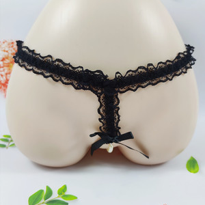 蕾丝花边松紧带串珠性感丁字裤辣妹裤头女人细带小内内一根绳t裤