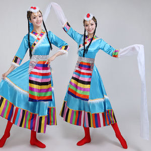 藏族可拆水袖舞蹈演出服装女新款衣服少数民族服饰广场舞套装成人