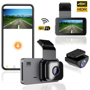 车载wifi行车记录仪 4k 2K高清夜视汽车dvr双镜头car camera GPS