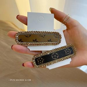 lv5&vv发饰小发圈发夹女侧边刘海夹子无痕发卡鸭嘴一字夹新款头饰