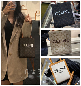 代购celine/赛琳tote女包mini老花凯旋门托特包手提购物袋斜挎包