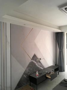 无锡本地软装 电视背景墙3D立体壁纸大气18D现代简约客厅影视墙布