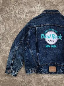 vintage levis hard rock 联名复古宽松牛仔夹克 88年美产 b550