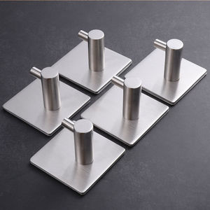 强力贴墙挂钩双面胶粘钩挂在墙上石灰墙乳胶漆墙面不锈钢免打孔粘