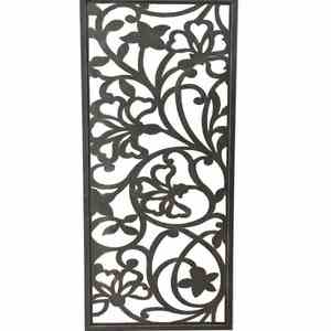 铁艺激光切割镂空玄关客餐厅办公室装饰墙中美式定制雕花屏风隔断