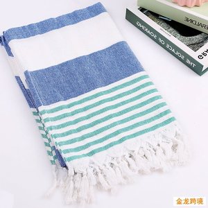 纯棉流苏沙滩披巾铺巾野餐坐巾Turkish beach  bath cotton towel