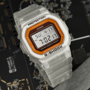 casio卡西欧小方块手表dw-5600ls-7/2男女学生方形运动防水电子表