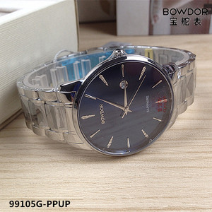 bowdor/宝舵手表 石英表男表超薄情侣表男士99105g-ppup正品99105