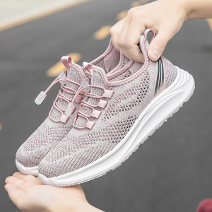 足力健老人鞋女夏季新款网面透气妈妈运动鞋防滑软底中老年健步鞋