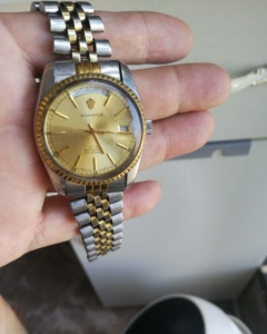 瑞士山度士sandoz男表搭载2834-2机芯金色怀旧古董老手表经典男表