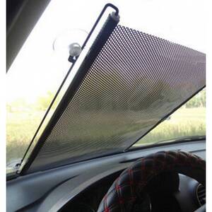 汽车遮阳挡自动伸缩卷帘遮阳帘车窗遮阳吸盘式天窗阳台遮阳档