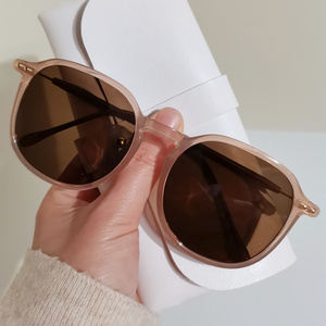 茶色墨镜女潮ins韩版大框大脸显瘦防紫外线可配近视太阳镜有度数