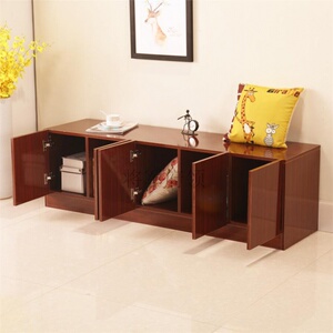 储物柜床边柜长条柜阳台地柜飘窗柜定制飘窗上的收纳柜柜子低柜