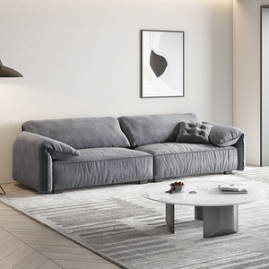 米象家居极简baxter大象耳朵布艺沙发客厅现代简约绒布科技布沙发