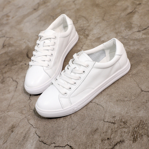 头层牛皮真皮小白鞋女2021夏季薄款新款韩版百搭学生网红平底透气