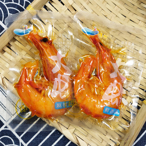 景旭大虾即食250g鲜香味麻辣海鲜虾类零食熟食小吃散装小袋装真空