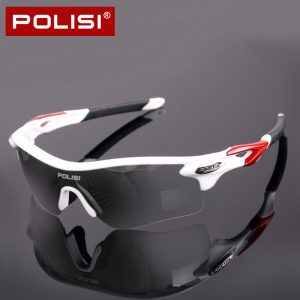 迪卡侬专业变色骑行眼镜男女偏光防风沙户外运动专业自行车护目风