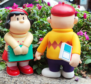 精致版哆啦a梦叮当机器猫公仔动漫手办模型胖虎技安妹妹技兰散装