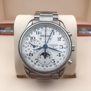 二手浪琴名匠系列l2.673.4.78.6 精钢材质 计时月相机械瑞士男表