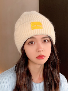2021新款针织帽新款帽子女毛线帽秋冬韩版百搭包头保暖冷帽情侣潮