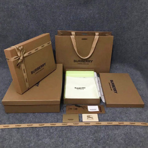巴宝莉burberry新款原版纸袋礼品袋衣服围巾盒包装手提袋礼品盒子