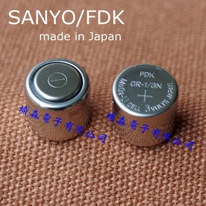 进口原装日本FDK/SANYO CR-1/3N 3V纽扣电池徕卡相机血糖仪锂电池