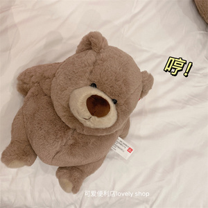 韩国TENGYESH可爱小熊玩偶猪熊猫毛绒公仔床上抱枕陪睡布娃娃礼物