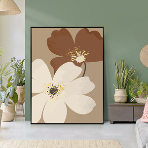 数字油画diy大尺寸玄关简约花卉客厅装饰画手工油画填充油彩挂画