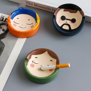 卡通烟灰缸创意小巧可爱少女家用客厅轻奢个性潮流办公室迷你摆件