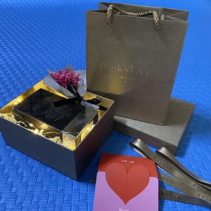 专柜正品bvlgari/宝格丽香水纸袋礼品盒手提包装香水盒子