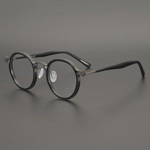 日本古典圆形全框近视眼镜 个性情侣款男女眼镜框 复古文艺眼镜架