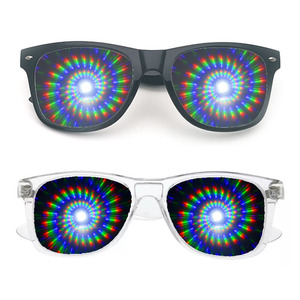 现货烟花特效灯光眼镜酒吧狂欢眼镜星星爱心九头鸟效果 可以定做