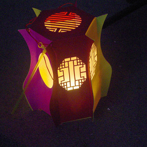 童diy手工宫灯 节新年中式灯笼材料包儿日宝瓶发光中国花灯幼儿园