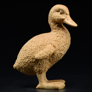 小叶黄杨木雕鸭子摆件实木头雕刻手把件鸭红木家居饰品创意工艺品