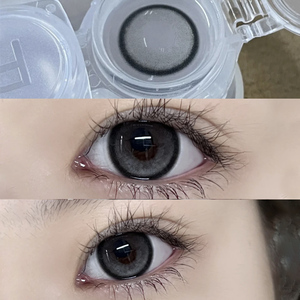 纯欲感黑色美瞳半年抛大直径微混血女隐形眼镜小直径正品优qb