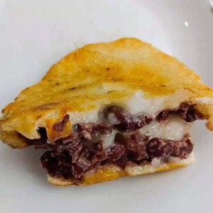 信阳罗山特产手工纯糯米红豆馅甜味糍粑馍粉子馍印子馍