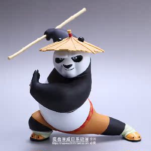 功夫熊猫 阿宝 神龙大侠 武术 人偶手办模型搪胶公仔摆件儿童玩具