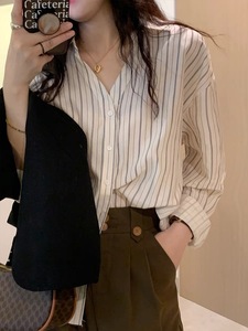 西西里安 一叠穿就开挂 小个子条纹控最爱的衬衫小众设计韩版别致