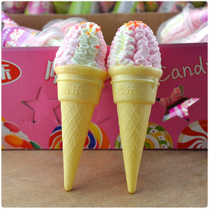 高颜值甜筒冰淇淋造型蛋筒棉花糖休闲儿童零食糖果年货礼包散装