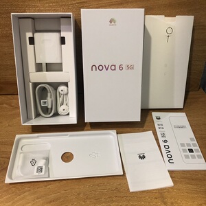 适用于华为nova6 5g手机包装盒子原装数据线转接线原充电头器耳机