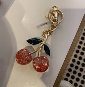 云游北美代购coach蔻驰 新款樱桃包挂/挂饰/挂件/钥匙环