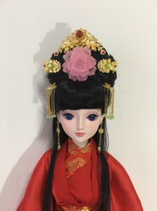 卿慕轩 武媚娘范冰冰同款夜萝莉bjd娃娃古风头饰饰品套装步摇璎珞