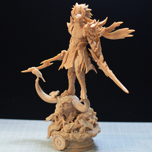 王者荣耀宫本武藏地狱之眼模型手办白模 寒武纪gk